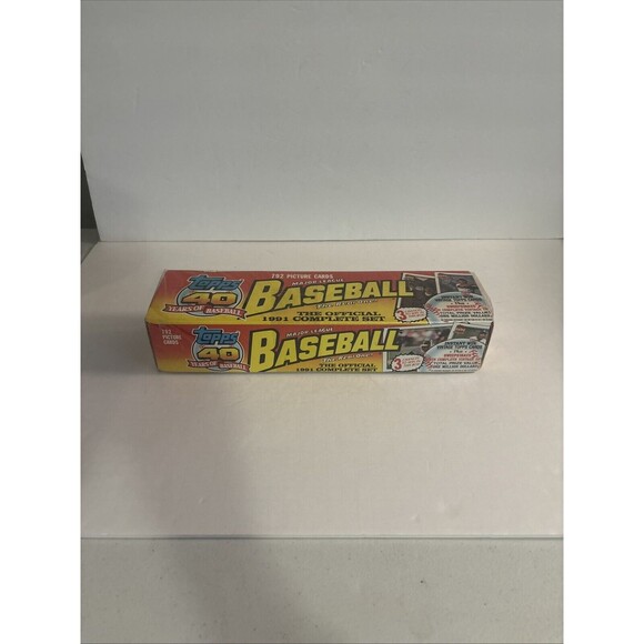 New Sealed 1991 Topps Baseball Factory Complete 792 Card Set Rickey Henderson - Picture 1 of 6